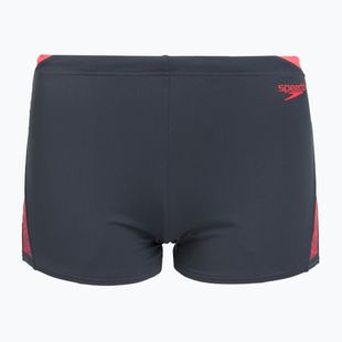 Férfi úszódobozerek Speedo Hyper Boom Splice szürke ólom/neon korall