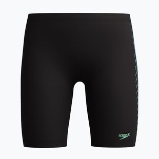 Gyermek úszó jammer nadrágok Speedo Plastisol Placement Jammer black/alfalfa green