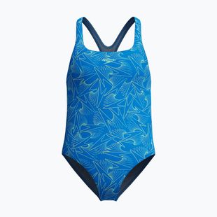 Gyerek egyberészes fürdőruha Speedo HyperBoom Allover Medalist lagoon blue/celeste