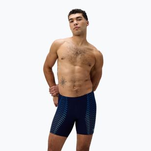 Férfi úszó jammer Speedo Duo Logo Print Mid Jammer navy/sugar blue