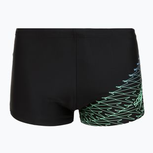 Férfi Speedo Medley Logo Aquashort úszódobok fekete/alfalfa zöld