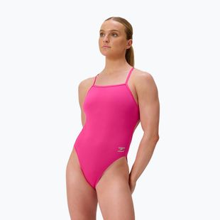 Női egyrészes úszódressz Speedo FL Solid V-Back flare pink