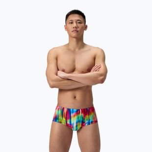Férfi úszó bokszerek Speedo Printed 13.5 cm Brief prismatic paradise/ruby