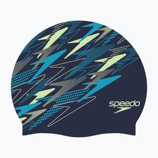 Úszósapka Speedo Printed Silicone peacoat/pale clover/mayan blue