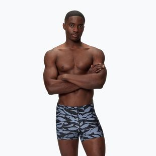 Férfi úszó boxer nadrág Speedo Print Beachstar Square Leg Anthracite/Coin Grey