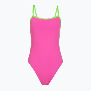 Női egyrészes fürdőruha Speedo Solid Tri neon flamingo