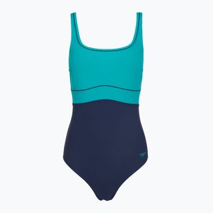 Női egyrészes fürdőruha Speedo Shaping Contour Eclipse peacock teal/peacoat