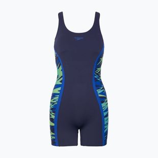 Női egyrészes fürdőruha Speedo Hyperboom Splice Muscleback Legsuit peacoat/sapphire