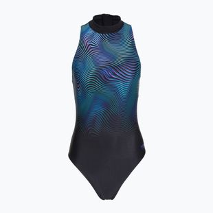 Női egyrészes fürdőruha Speedo Print Hydrasuit anthracite
