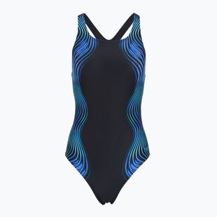Női egyrészes fürdőruha Speedo Print Medalist anthracite
