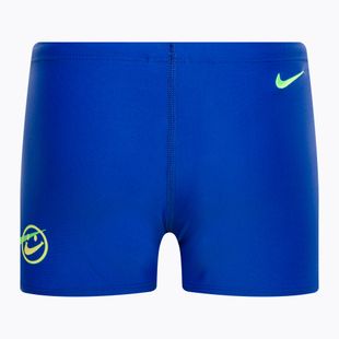 Nike Multi Logo négyszögletes lábú gyermek úszónadrág kék NESSD042-494