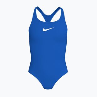 Gyermek egyberészes fürdőruha Nike Essential Racerback blue crystal