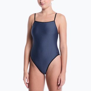 Női egyrészes fürdőruha Nike Ocean Bound Ripple Texture Square Neck slate