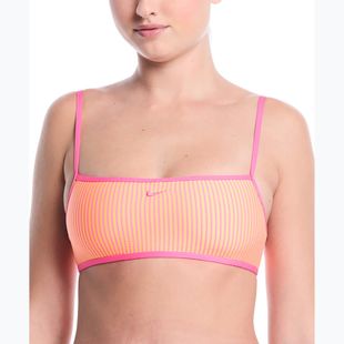 Fürdőruha felső Nike Ripple Texture Bralette Classic Bikini pink glow