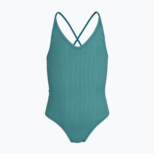 Gyermek egyberészes fürdőruha Nike Ocean Bound Ripple Texture Lace Up blached turquoise