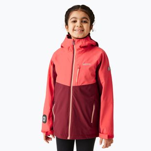 Gyerek 3in1 dzseki REGATTA Girl Trekktain 3in1 rumba red/red sky