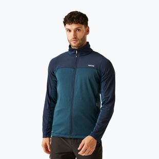 Férfi REGATT Highton Full Zip Midlayer melegítőfelső moonlight denim/navy