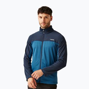 Férfi REGATT Highton Full Zip Midlayer melegítőfelső olimpiai kék/tengerészkék