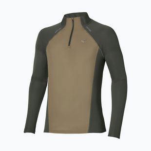 Férfi futó hosszú ujjú póló Mizuno Active Dryaeroflow Hybrid Long Sleeve Top Forest Night