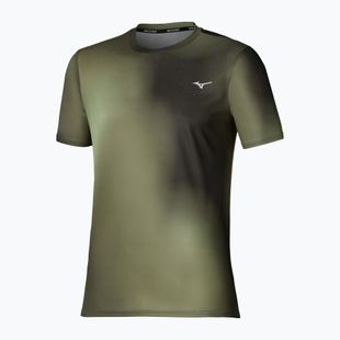 Férfi futó póló Mizuno Core Graphic Short Sleeve forest night