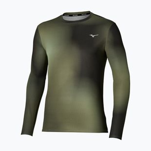 Férfi futó hosszú ujjú póló Mizuno Core Graphic Long Sleeve Tee Forest Night