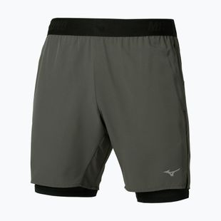 Férfi futónadrág Mizuno Core 7.5 Inches 2In1 forest night