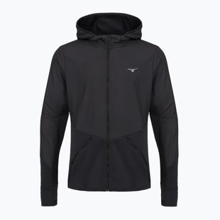Férfi futókabát Mizuno Active Warmalite Hybrid Full Zip Hooded Long Sleeve Top black