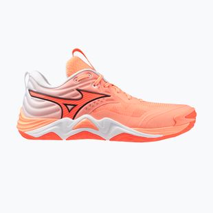 Röplabda cipő Mizuno Wave Momentum Elite flamingo coral/lava orange/white