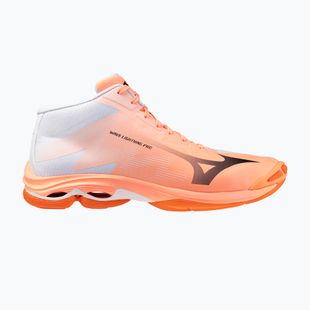 Röplabda cipő Mizuno Wave Lightning Pro Mid flamingo coral/carbon/white