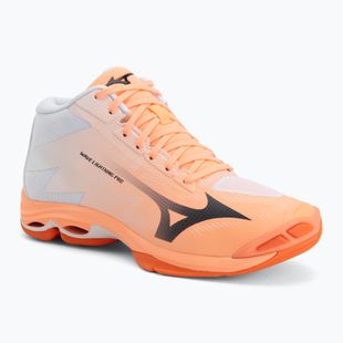 Röplabda cipő Mizuno Wave Lightning Pro Mid flamingo coral/carbon/white