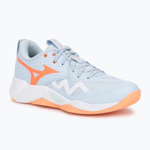 Női röplabda cipő Mizuno Wave Momentum Pro blue finch/lava orange/flamingo coral