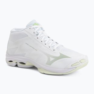 Női röplabda cipő Mizuno Wave Lightning Pro Mid white/aqua gray/ambrosia