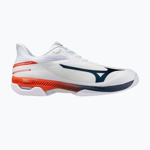 Férfi teniszcipő Mizuno Wave Exceed Court AC white/insignia blue/orange