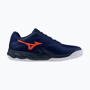 Férfi teniszcipő Mizuno Wave Enforce Court 2 CC beacon blue/lava orange/white