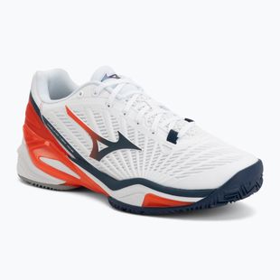 Férfi teniszcipő Mizuno Neo Ace CC white/insignia blue/orange