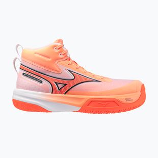 Röplabda cipő Mizuno Neo Jump Mid flamingo coral/lava orange/white