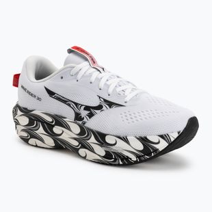 Férfi futócipők Mizuno Wave Rider 30 Disclosure white/black/high risk red
