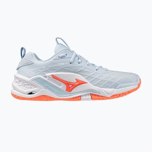 Női kézilabda cipő Mizuno Wave Stealth Neo 2.1 blue finch/lava orange/white