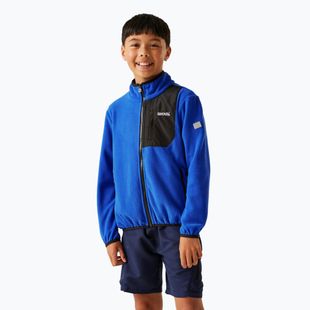 Gyermek fleece kapucnis pulóver REGATTA Frankie Full Zip olimpiai kék