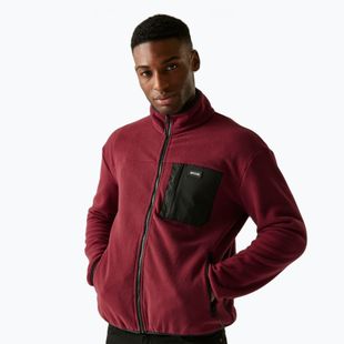 Férfi polár dzseki REGATTA Frankie Full Zip dark maroon