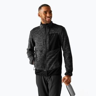 Férfi pulóver REGATTA Baslinn ash marl/black