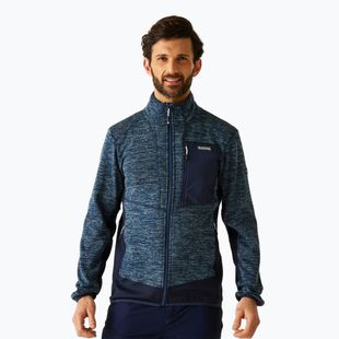 Férfi pulóver REGATTA Baslinn moonlight denim marl/navy