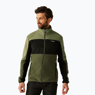 Férfi polárpulóver REGATTA Ormont oil green/black/olive night