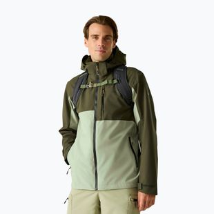 Férfi esőkabát REGATTA Waterproof Shell Bosfield light sage/dark khaki