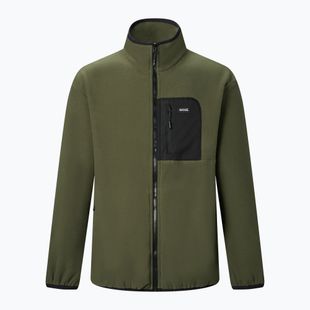 Férfi polár pulóver REGATTA Frankie Full Zip Fleece dark khaki/black