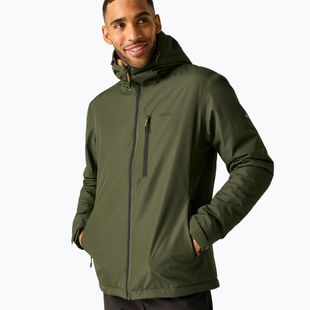 Férfi esőkabát REGATTA Allston dark khaki/wood brown