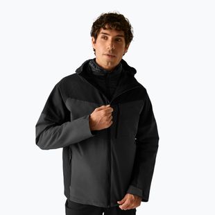 Férfi 3 az 1-ben kabát Regatta Wentwood 3in1 ash/black
