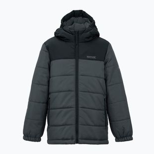 Gyerek bélelt kabát REGATTA Lofthouse black/seal grey