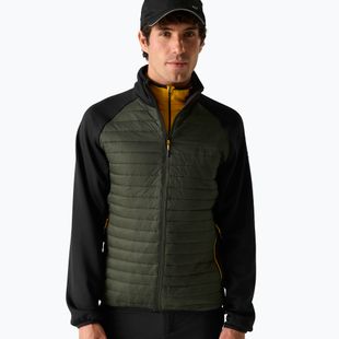Férfi hibrid kabát REGATTA Clumber Hybrid dark khaki/black/sunset