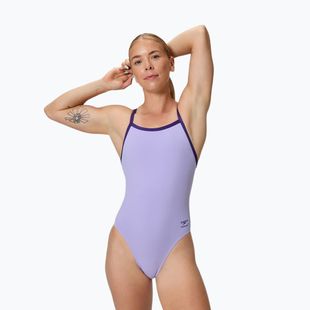 Női egyrészes fürdőruha Speedo Solid Turnback bright lavender